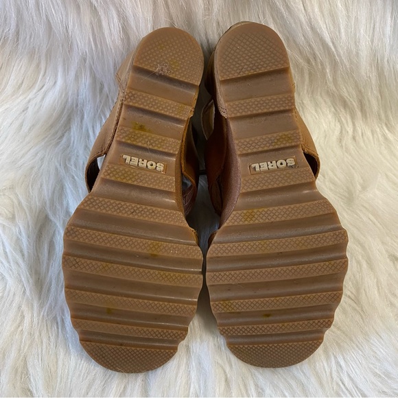 Sorel Joanie II Lace Ankle Wedge Sandals 7.5 - Picture 6 of 9